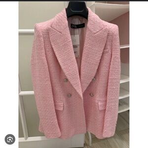 Pink Zara blazer